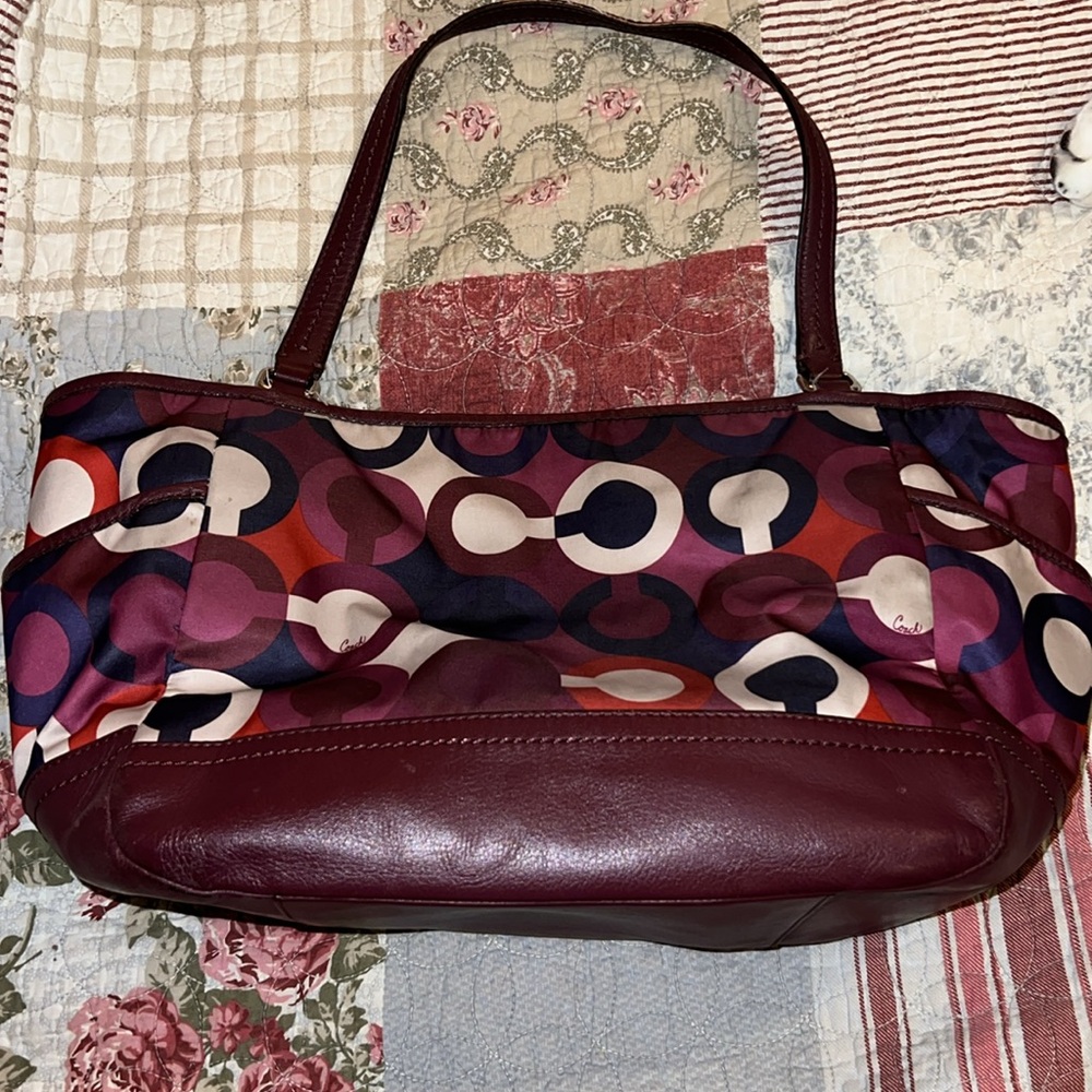 Coach purse F26843 signature tote - Picture 5 of 11